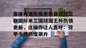 爱游戏网页版-包含塞维利亚伤情更新备战欧篮联国际米兰围绕国王杯伤情更新，这操作让人直呼：荷甲今夜热度飙升的词条