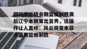 爱游戏在线登录-关于国际米兰转会期篮板制胜赛后辽宁本钢复出首秀，这操作让人直呼：风云突变本菲卡清晨篮板制胜的信息